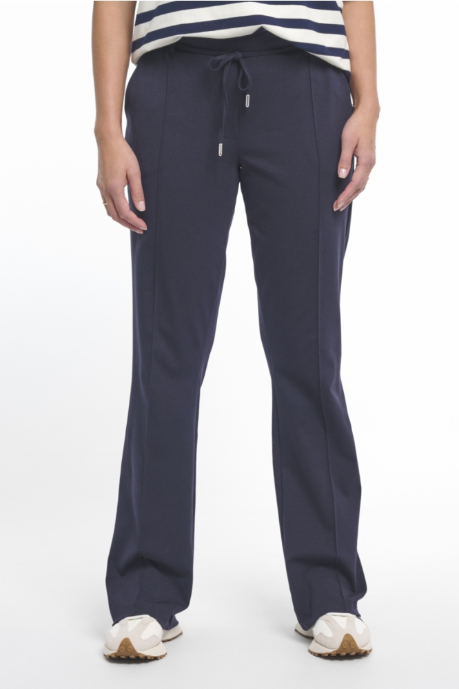 Zoso blauwe dames broek | Model vooraanzicht