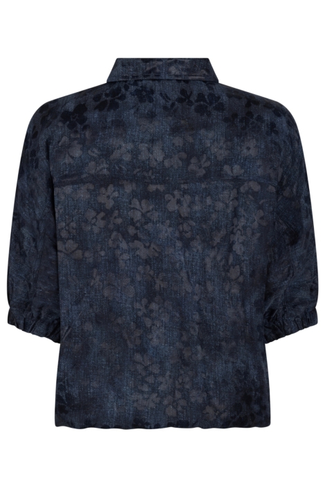 Zoso blauwe dames blouse | Achteraanzicht