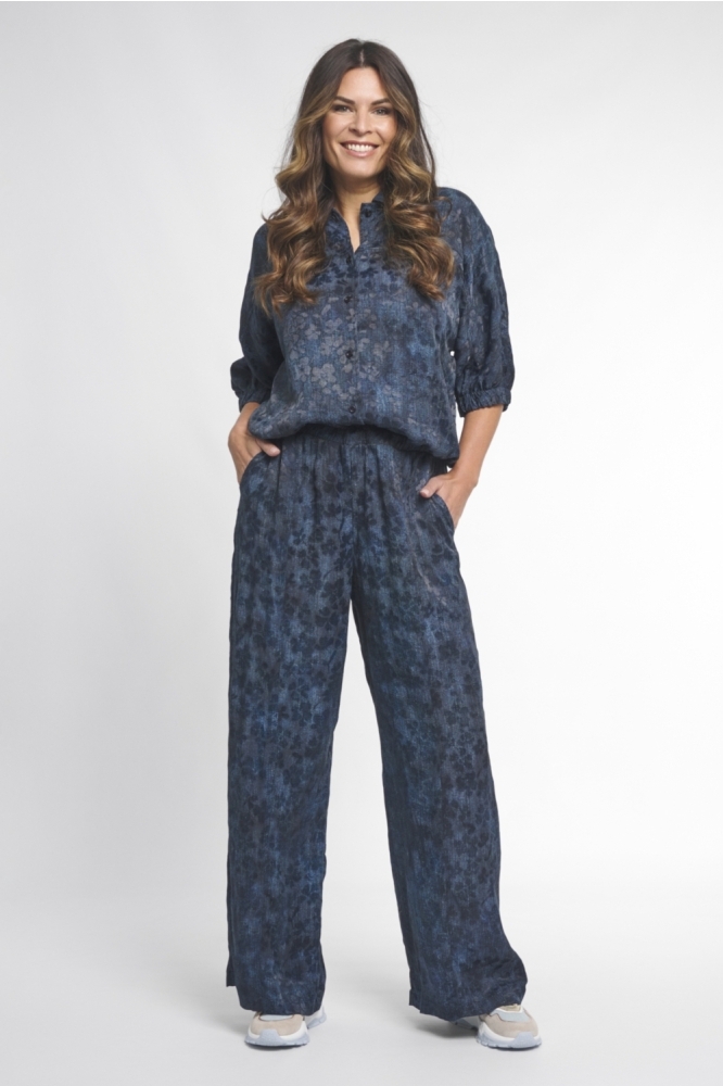 Zoso blauwe dames blouse | Model