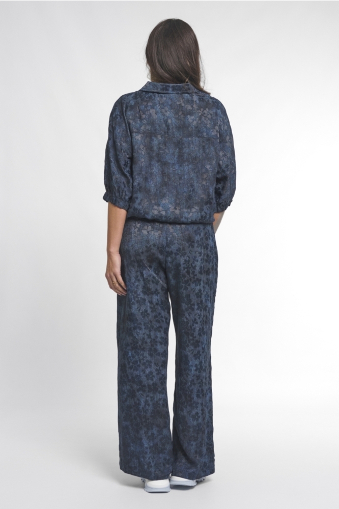 Zoso blauwe dames blouse | Model
