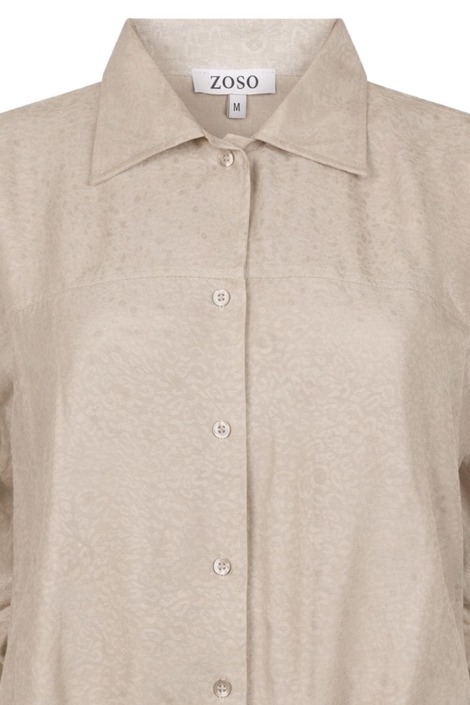 Zoso zand dames blouse | Close up