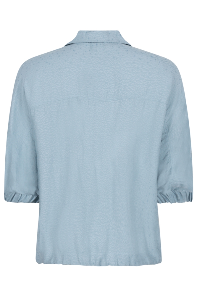 Zoso blauwe dames blouse | Achteraanzicht