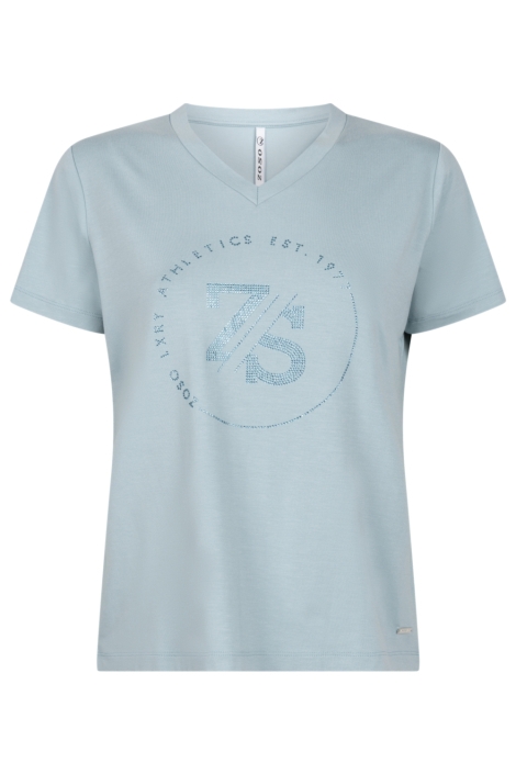 Zoso blauwe dames t-shirt | Vooraanzicht