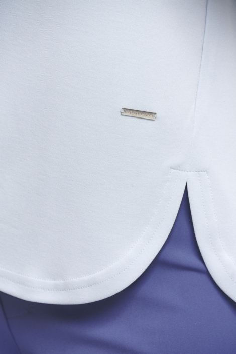 Zoso blauwe dames t-shirt | Close up