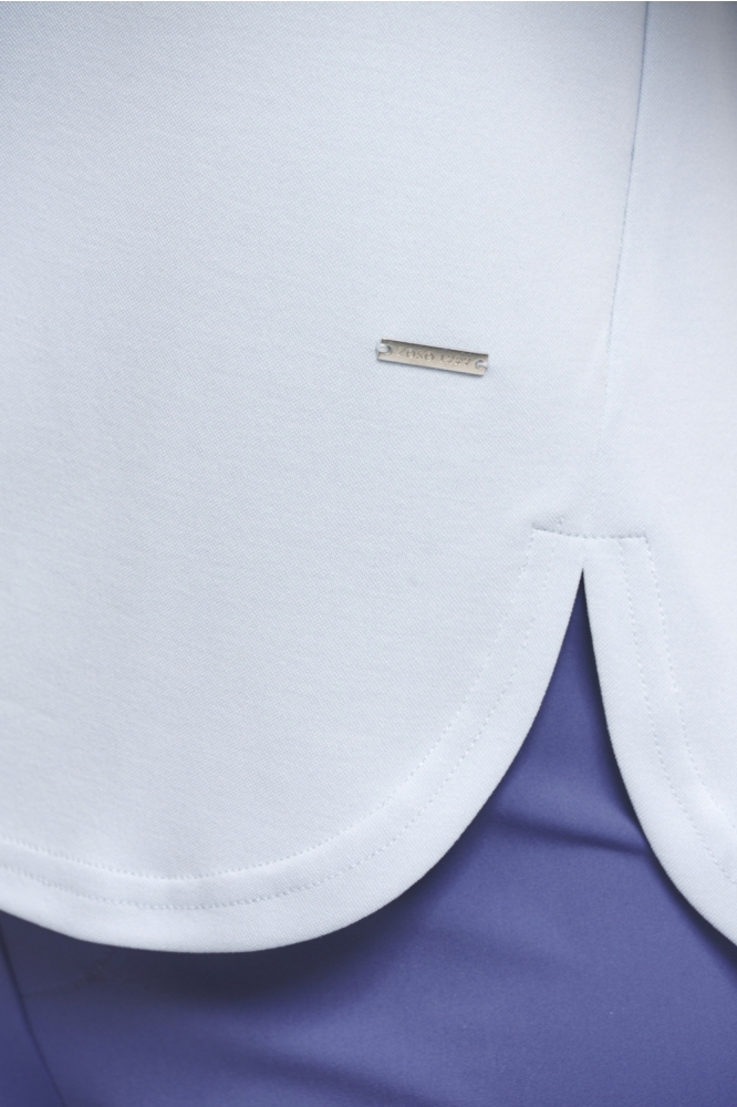 Zoso blauwe dames t-shirt | Close up