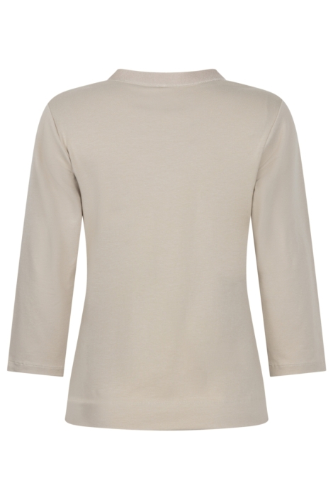 Zoso zand dames t-shirt | Achteraanzicht