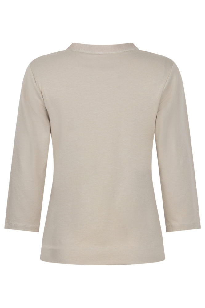 Zoso zand dames t-shirt | Achteraanzicht