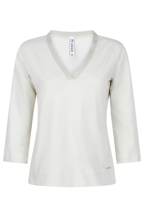 Zoso beige dames t-shirt | Vooraanzicht