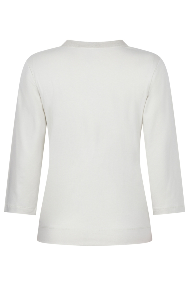 Zoso beige dames t-shirt | Achteraanzicht
