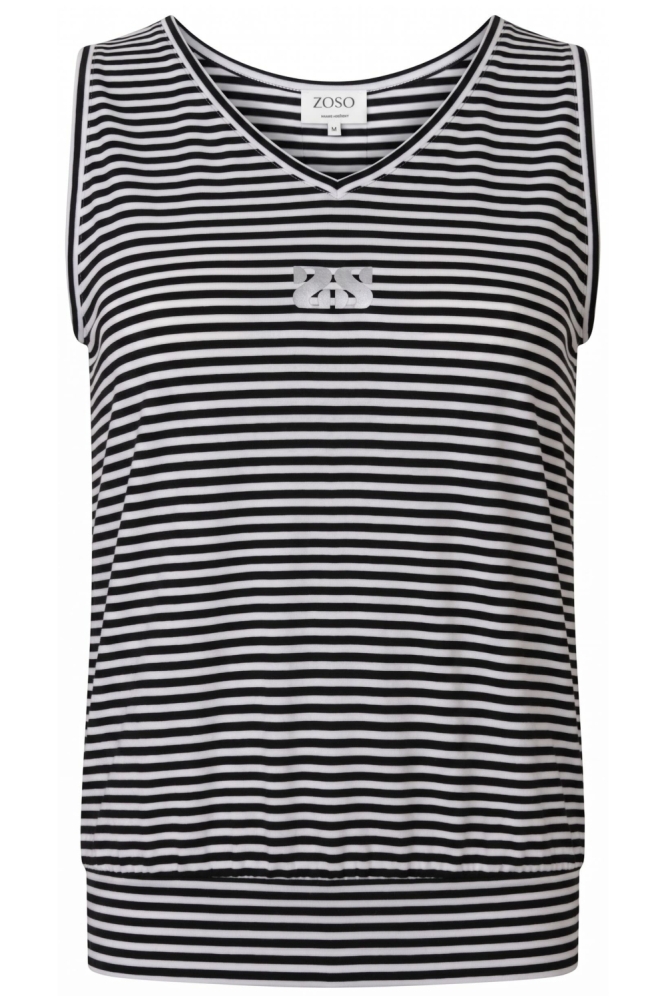 Zoso zwarte dames top | Vooraanzicht