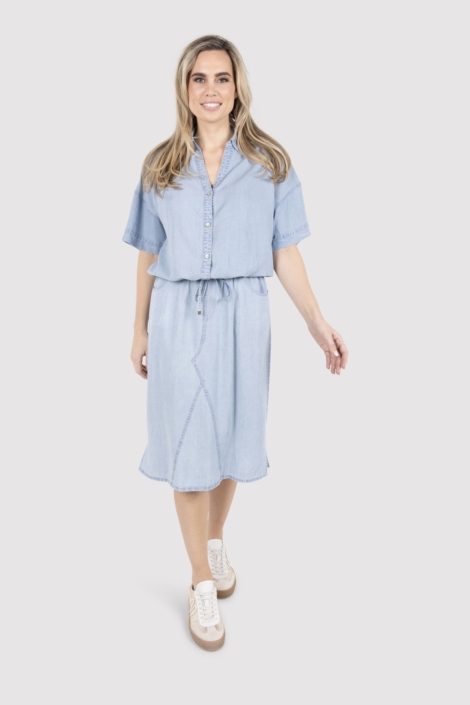 Zoso blauwe dames blouse | Model