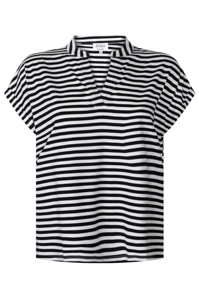 Zoso zwarte dames t-shirt | Vooraanzicht