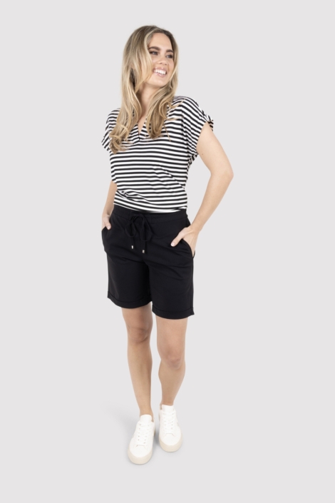 Zoso zwarte dames t-shirt | Model