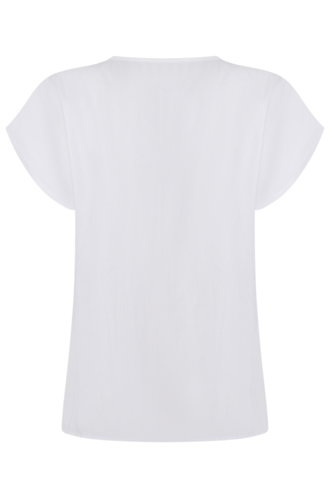Zoso witte dames t-shirt | Achteraanzicht