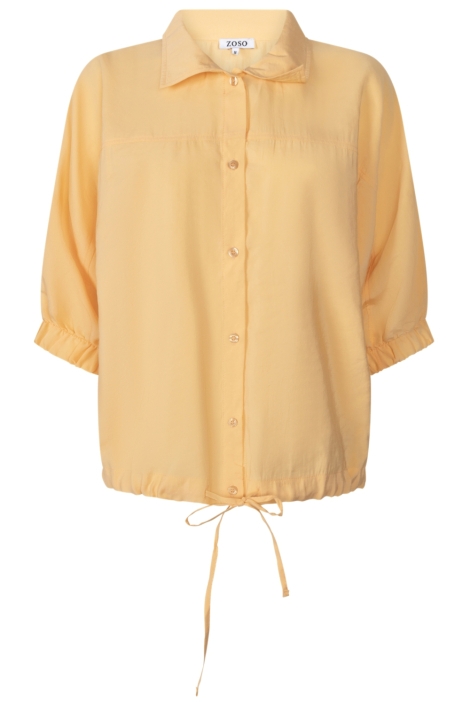 Zoso oranje dames blouse | Vooraanzicht
