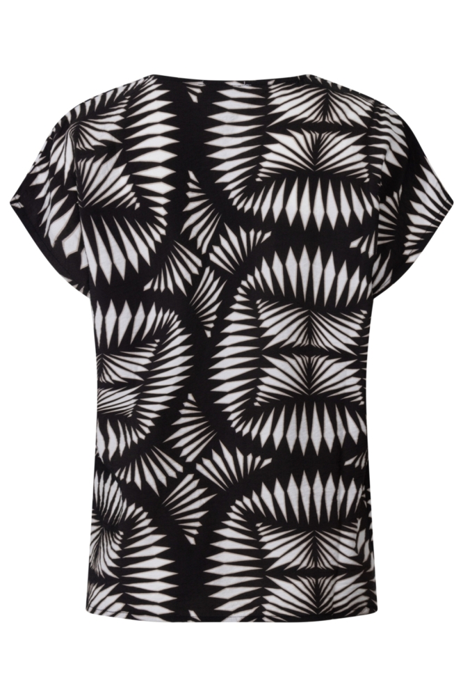 Zoso zwarte dames t-shirt | Achteraanzicht