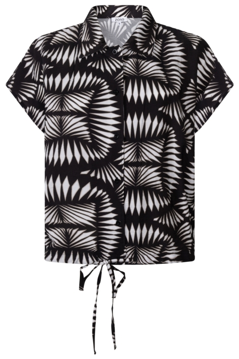 Zoso zwarte dames blouse | Vooraanzicht