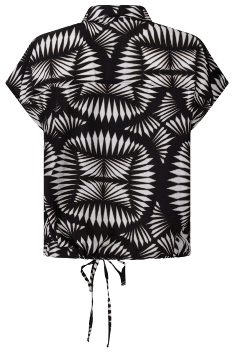 Zoso zwarte dames blouse | Achteraanzicht