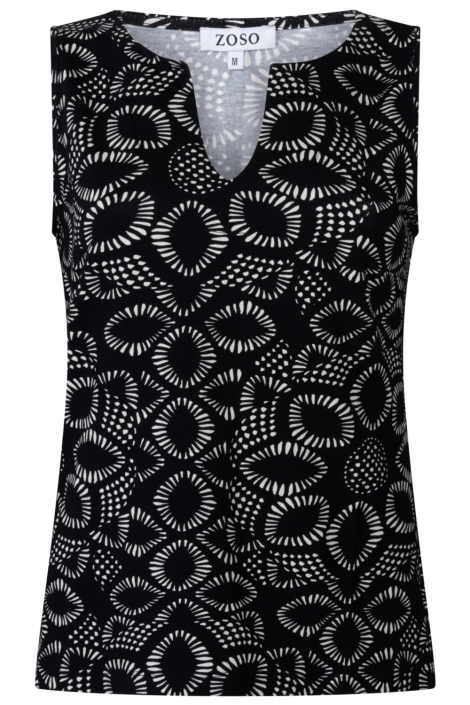 Zoso zwarte dames top | Vooraanzicht