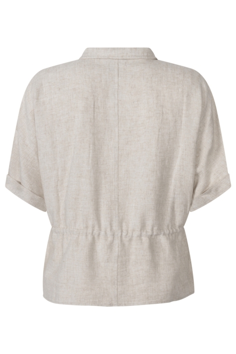 Zoso beige dames blouse | Achteraanzicht