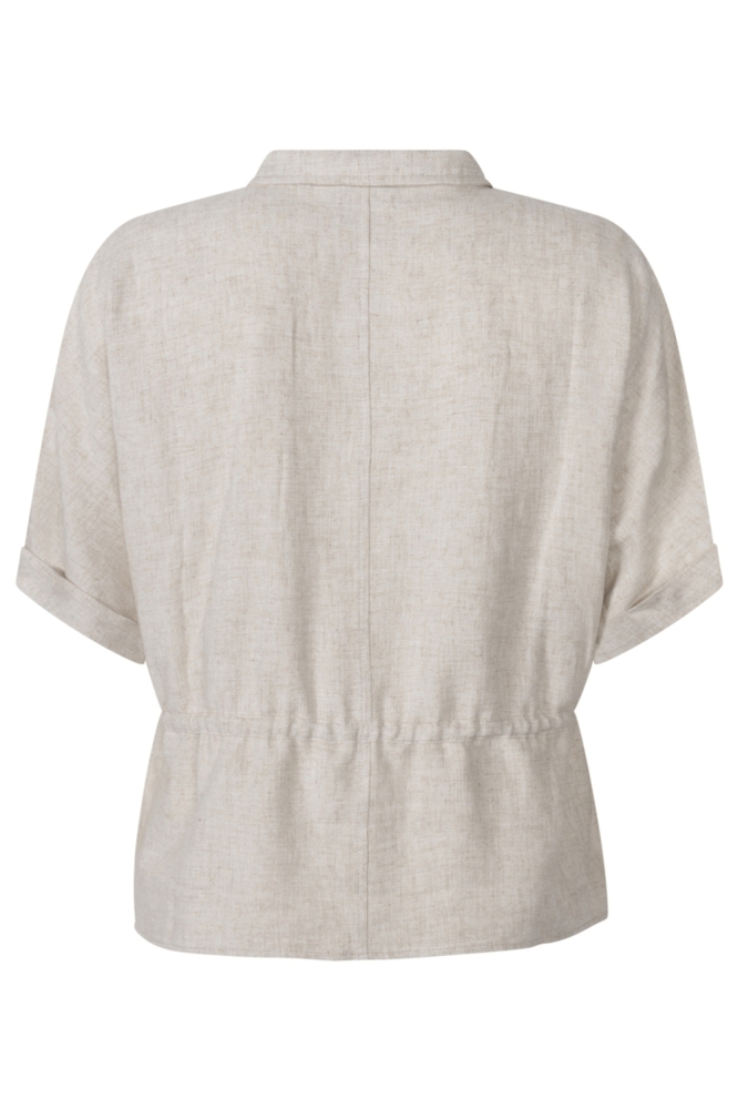 Zoso beige dames blouse | Achteraanzicht