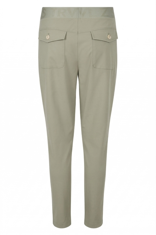 Zoso groene dames broek | Achteraanzicht