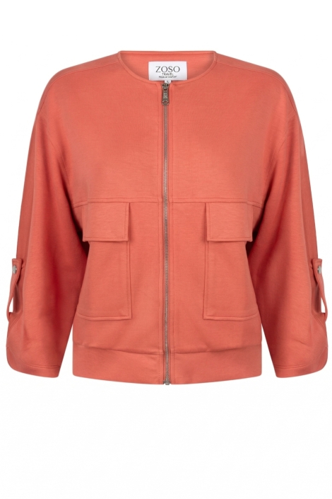 Zoso oranje dames vest | Vooraanzicht