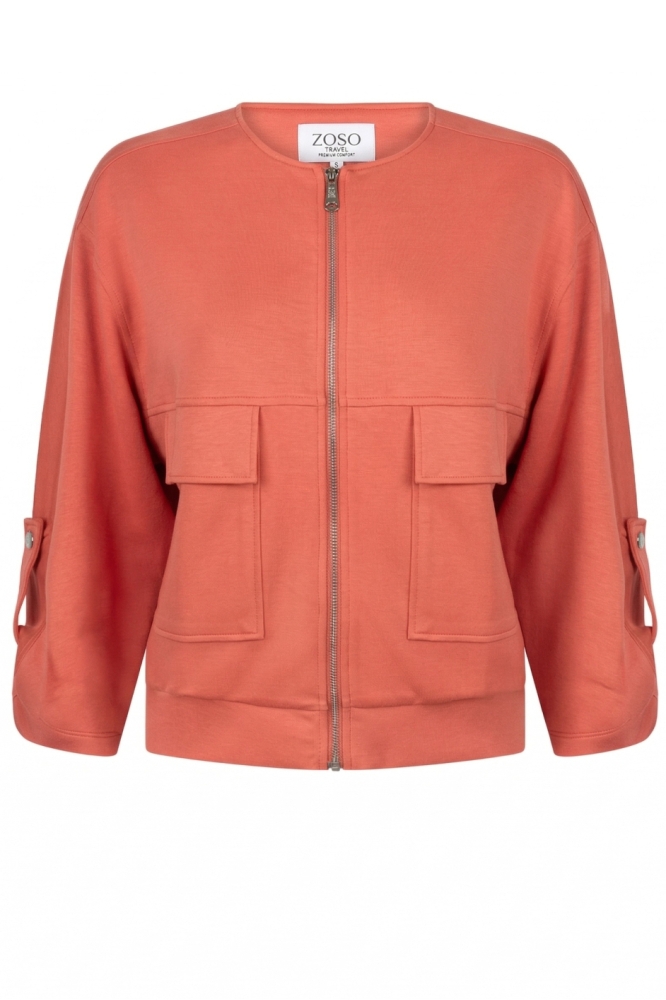 Zoso oranje dames vest | Vooraanzicht
