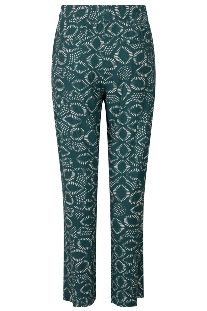 Zoso groene dames broek | Achteraanzicht