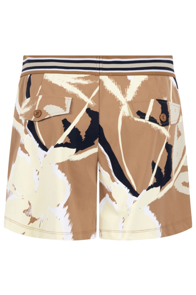 Zoso camel dames korte broek | Achteraanzicht