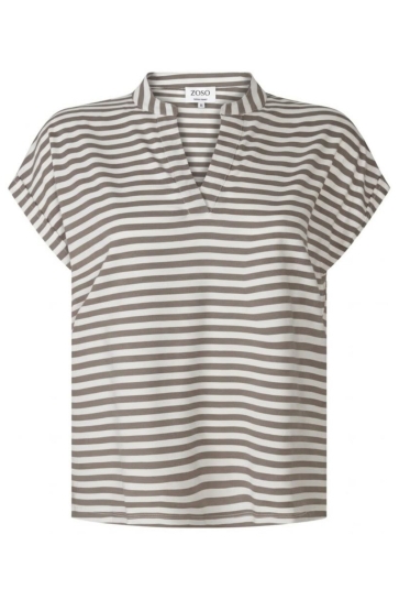 Zoso T-shirt MARGOT 263 0007-0016 sand/white