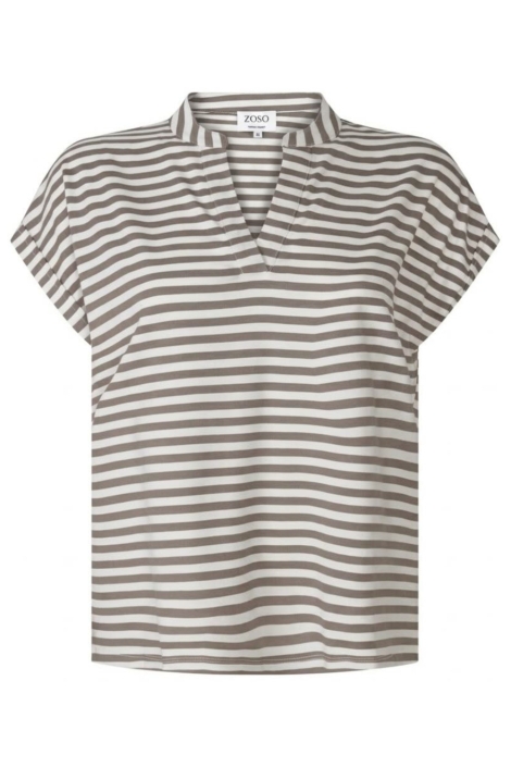 Zoso zand dames t-shirt | Vooraanzicht