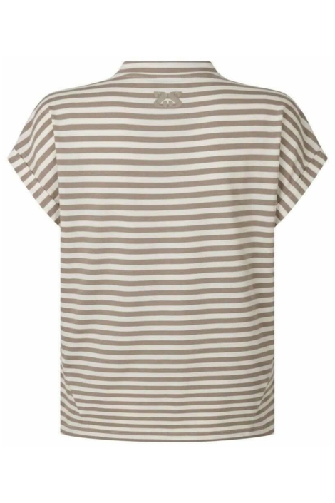 Zoso zand dames t-shirt | Achteraanzicht
