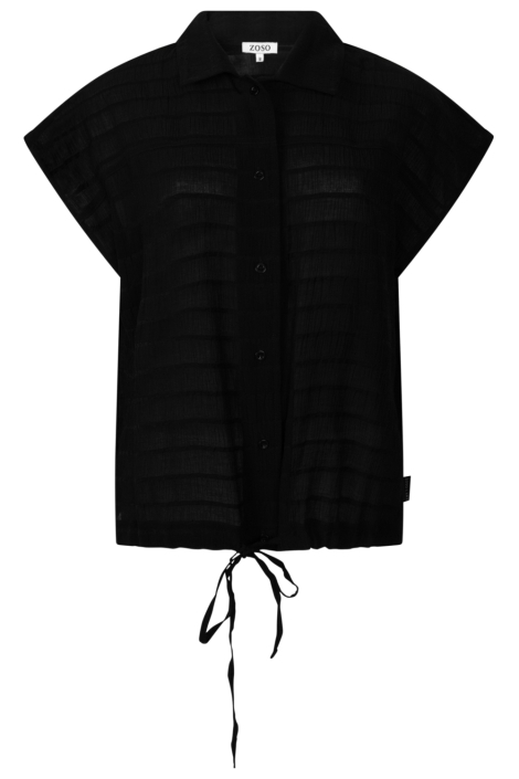 Zoso zwarte dames blouse | Vooraanzicht
