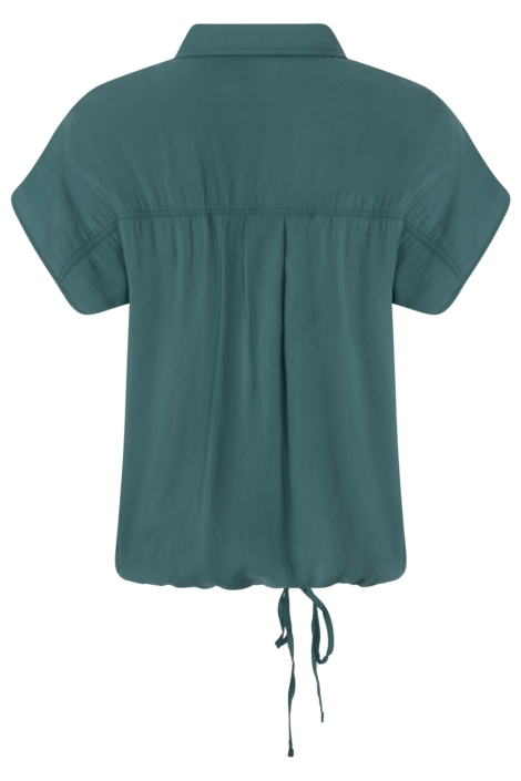 Zoso groene dames blouse | Achteraanzicht