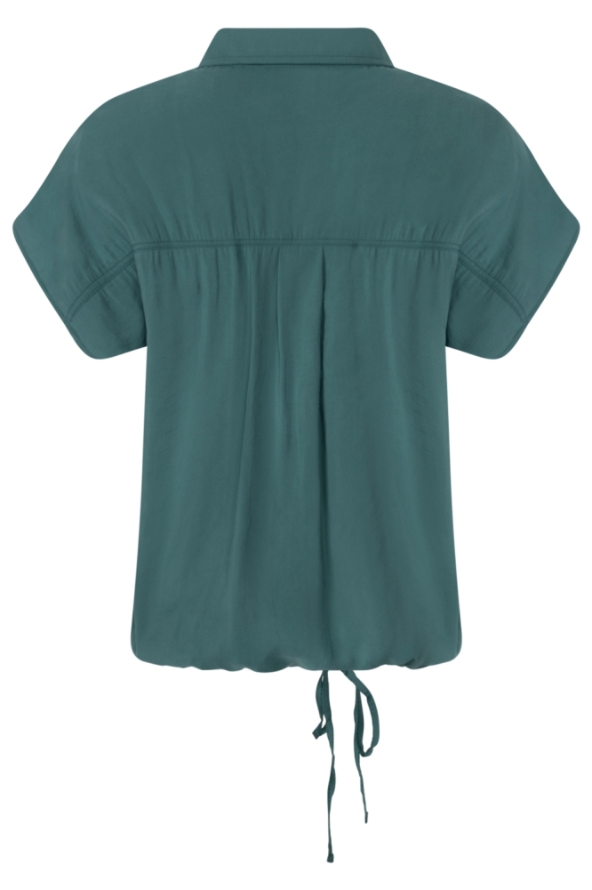 Zoso groene dames blouse | Achteraanzicht