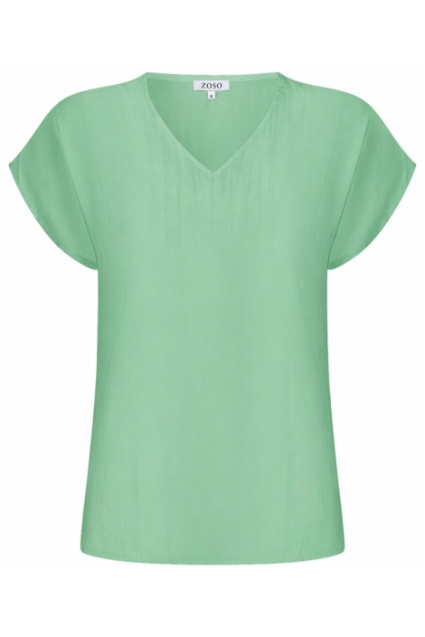 Zoso groene dames t-shirt | Vooraanzicht