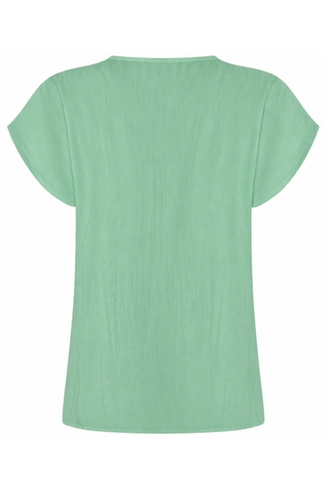 Zoso groene dames t-shirt | Achteraanzicht