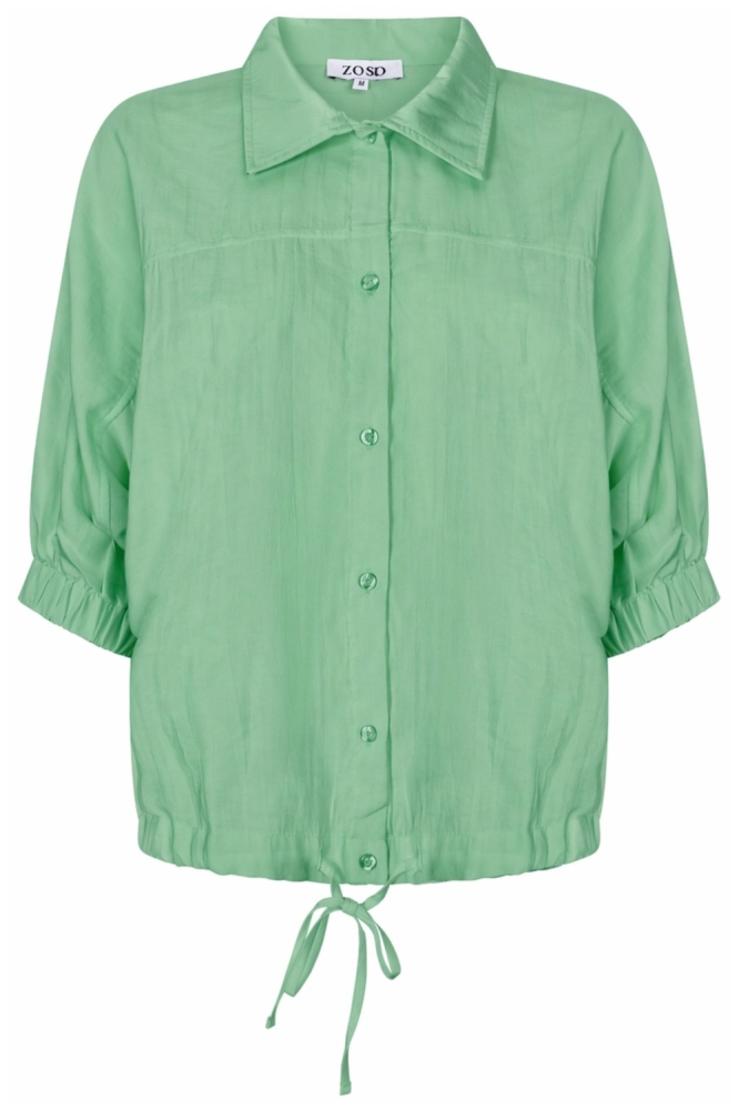 Zoso groene dames blouse | Vooraanzicht