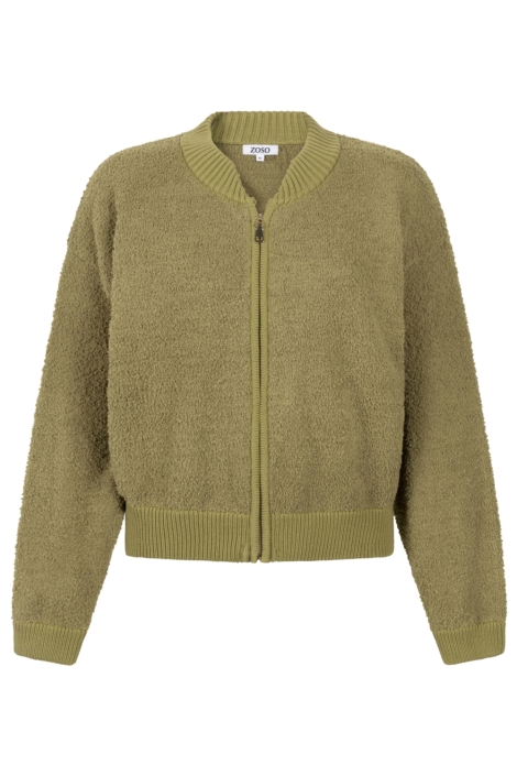 Zoso groene dames vest | Vooraanzicht