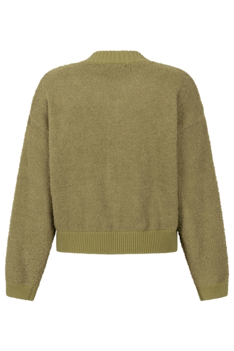 Zoso groene dames vest | Achteraanzicht
