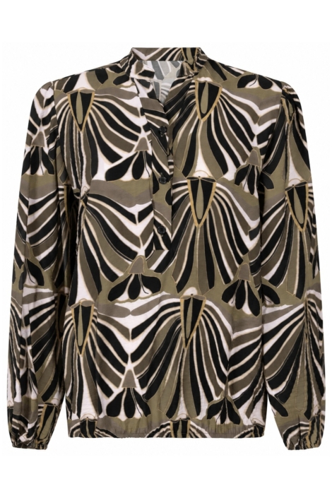 Zoso zwarte dames blouse | Vooraanzicht