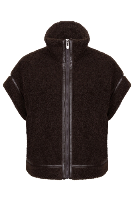 Zoso bruine dames gilet | Vooraanzicht