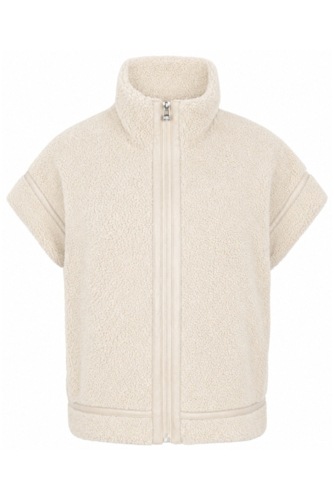 Zoso beige dames gilet | Vooraanzicht