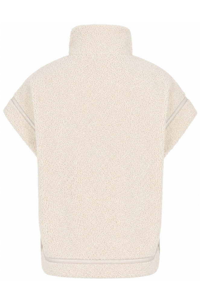 Zoso beige dames gilet | Achteraanzicht