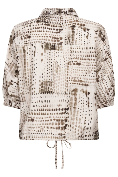 Zoso beige dames blouse | Achteraanzicht