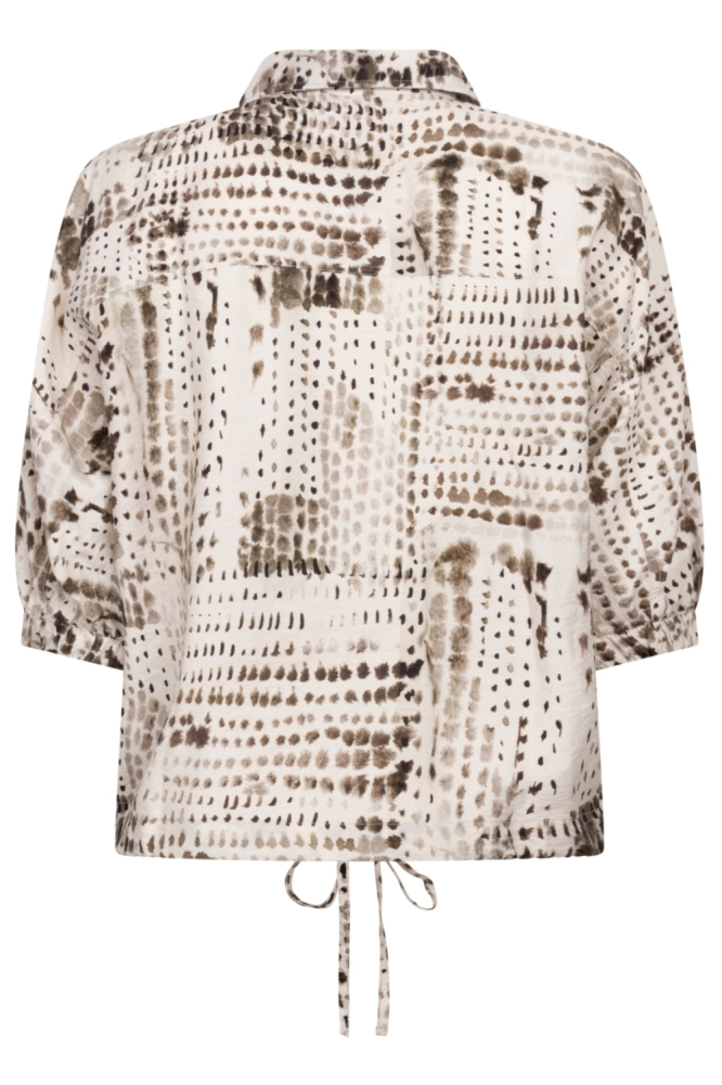 Zoso beige dames blouse | Achteraanzicht