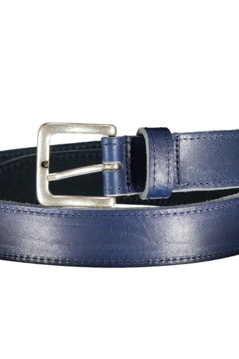 Red Temple blauwe heren riem | Close up