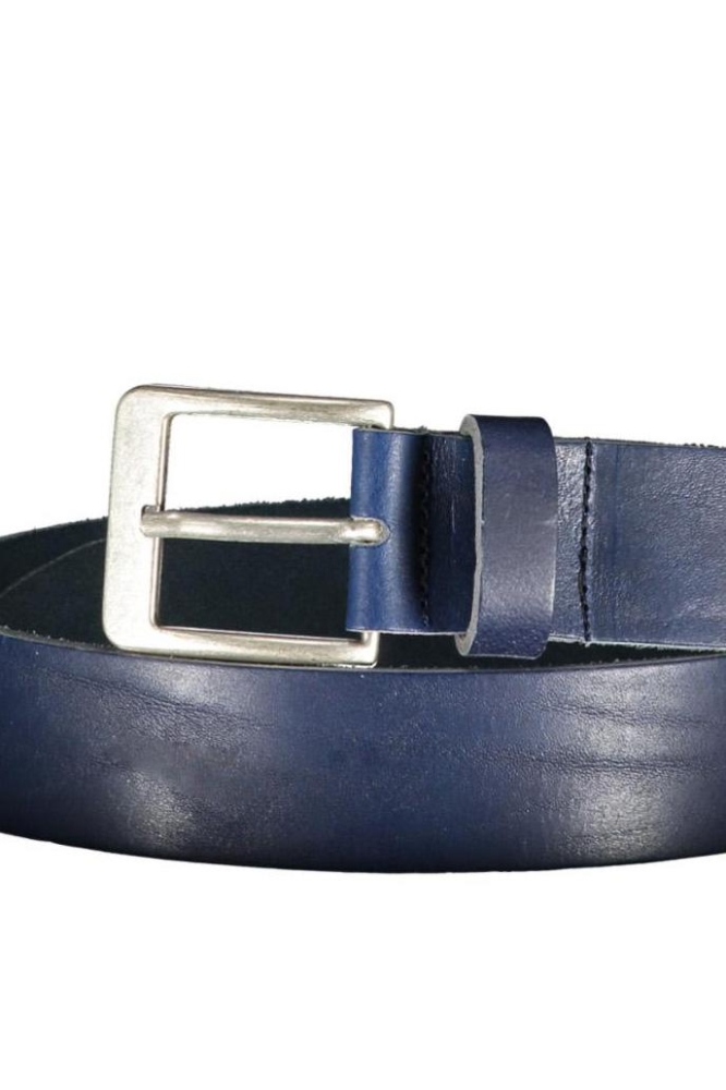 Red Temple blauwe heren riem | Close up