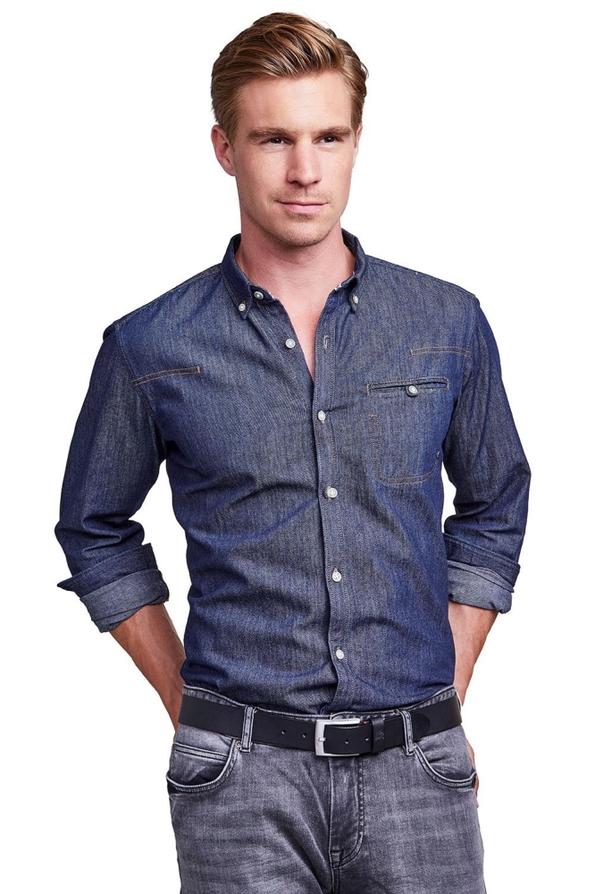 Lerros zwarte heren riem | Model